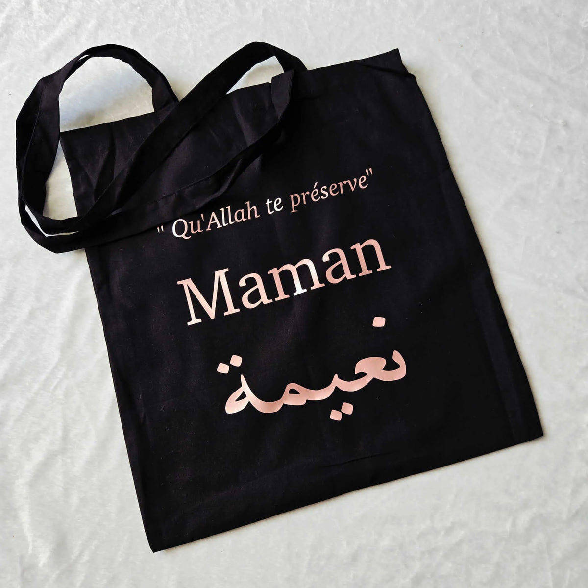 Tote bag noir charbon