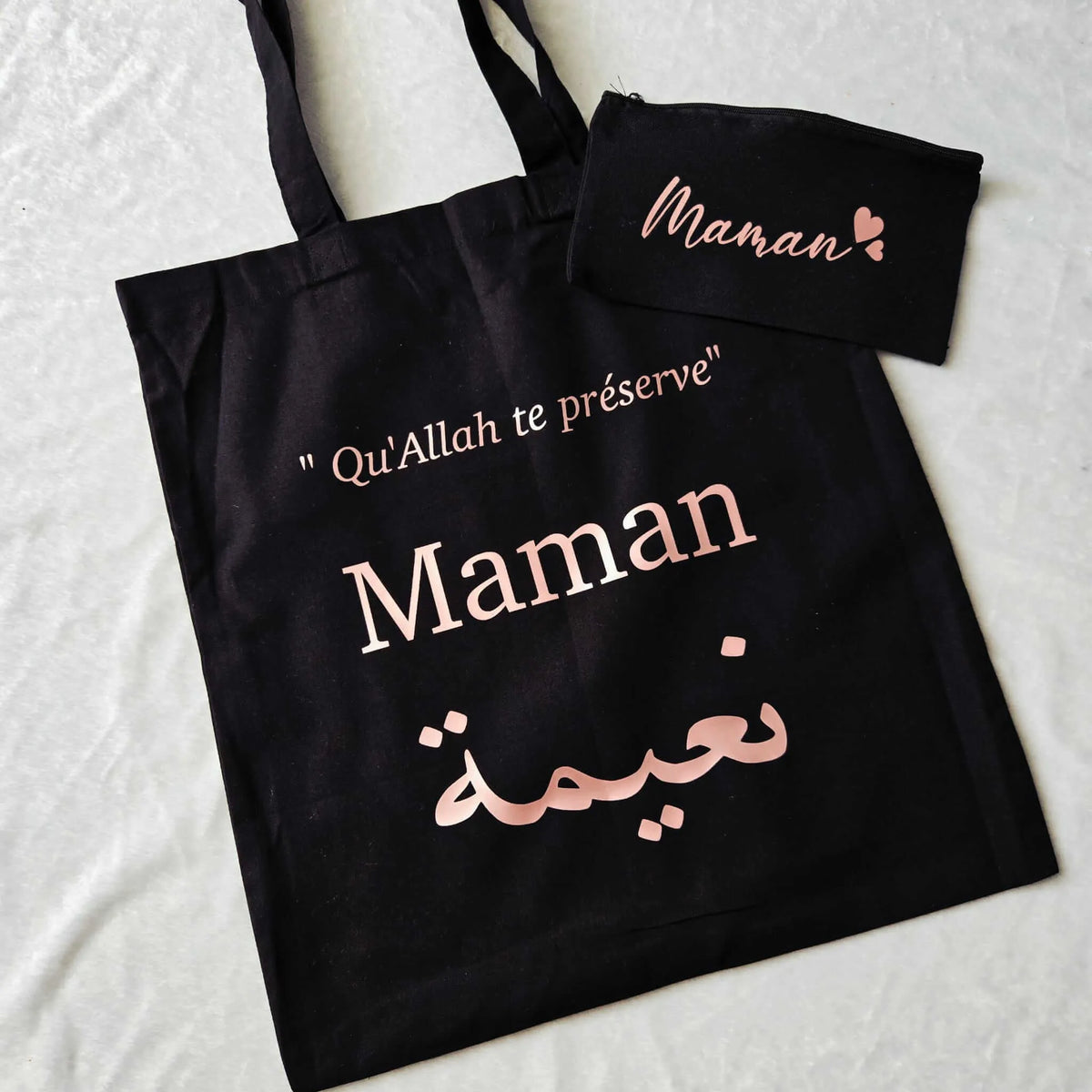 Tote bag noir charbon