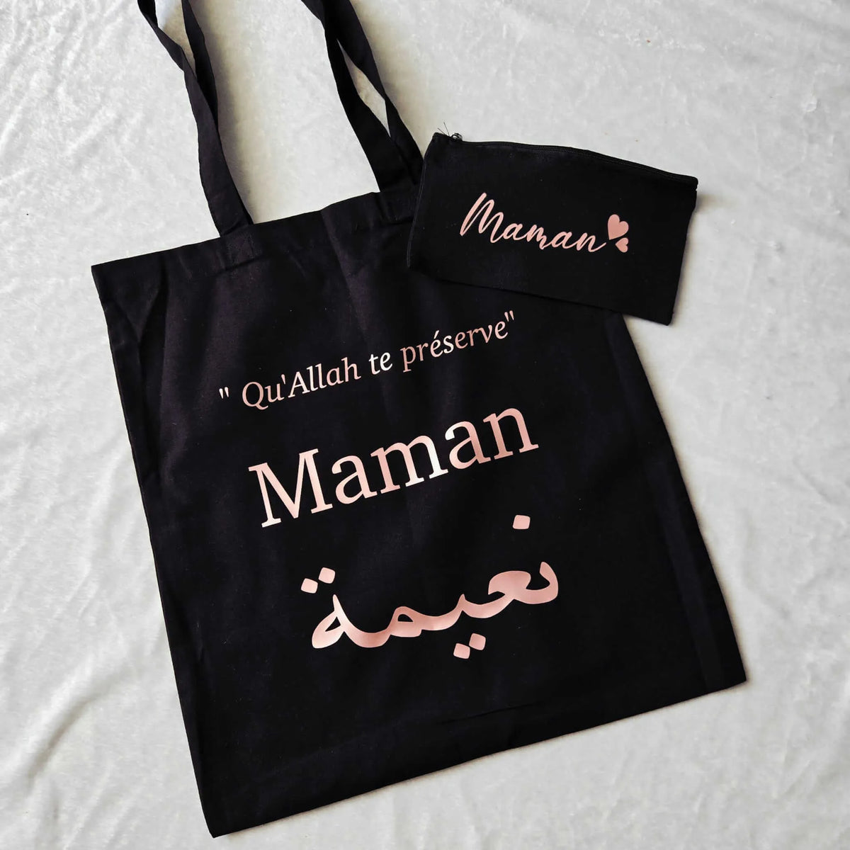 Tote bag noir charbon