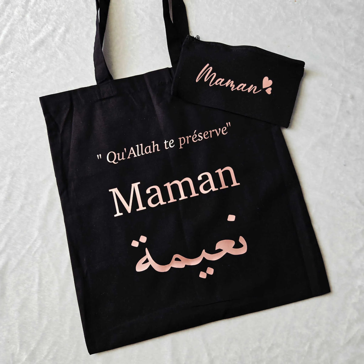 Tote bag noir charbon