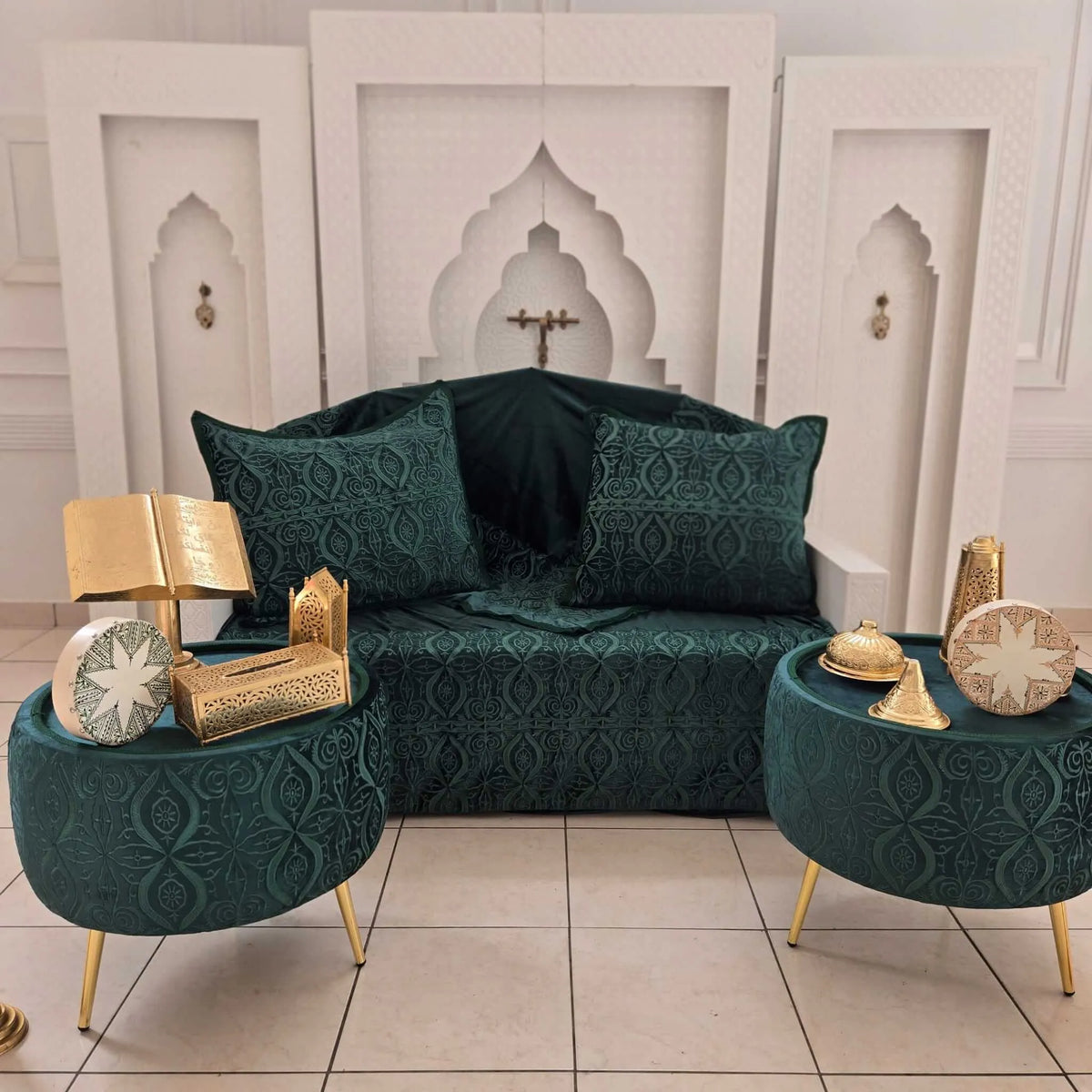 Décor Vert et Doré  traditionnelle 2027