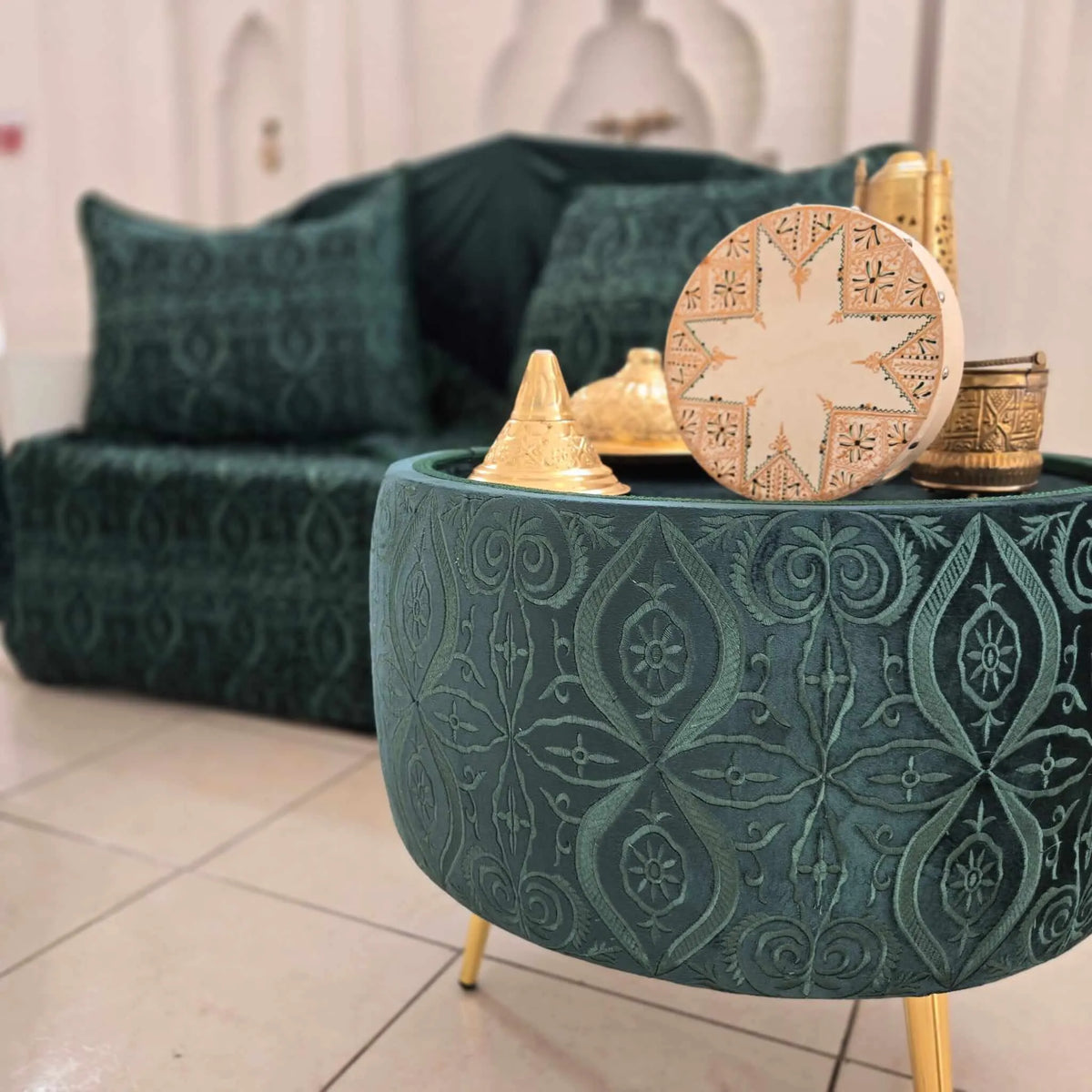 Décor Vert et Doré  traditionnelle 2027