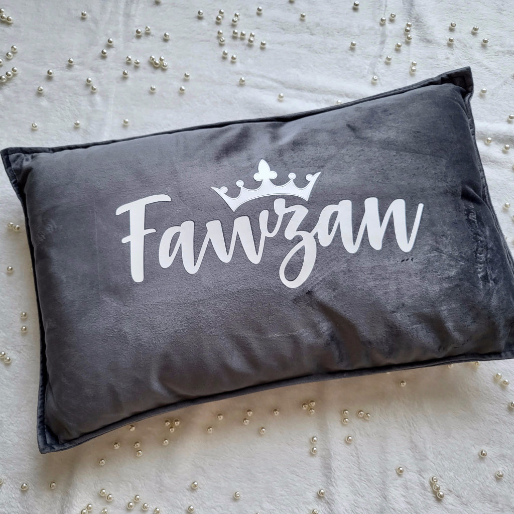 Coussin personnalisé format long